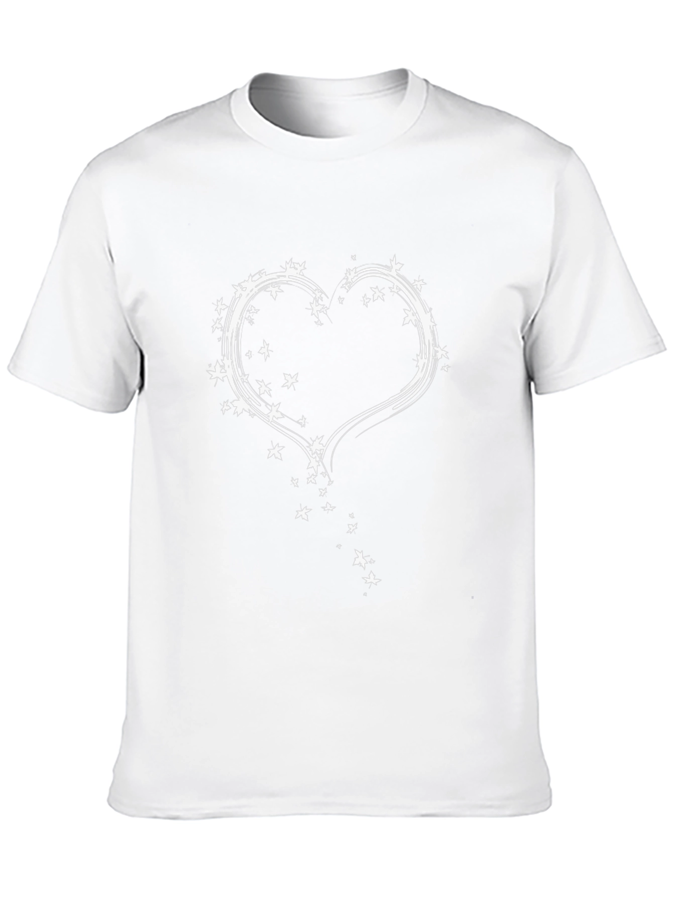 Camiseta Negra Corazón Estrellas