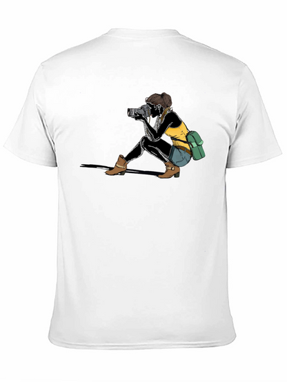 Camiseta Negra con Diseño de Fotógrafa