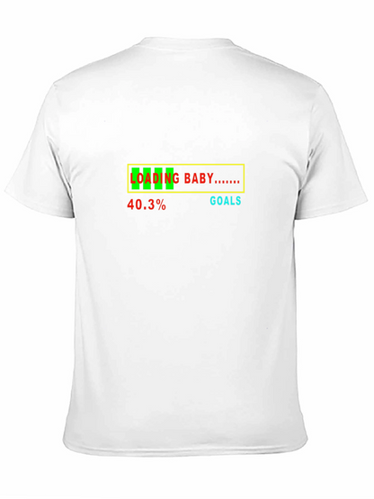 Camiseta Negra Divertida Loading Baby Embarazo
