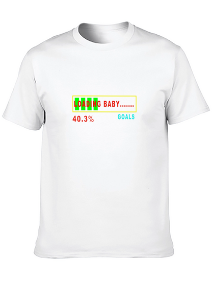 Camiseta Negra Divertida Loading Baby Embarazo