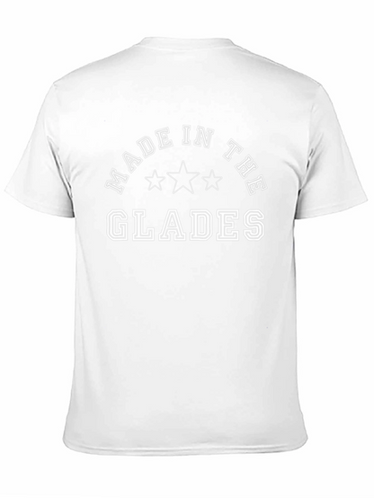 Camiseta Negra: Hecho en Los Glades - Estilo Casual
