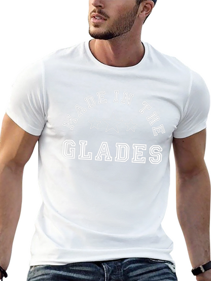 Camiseta Negra: Hecho en Los Glades - Estilo Casual
