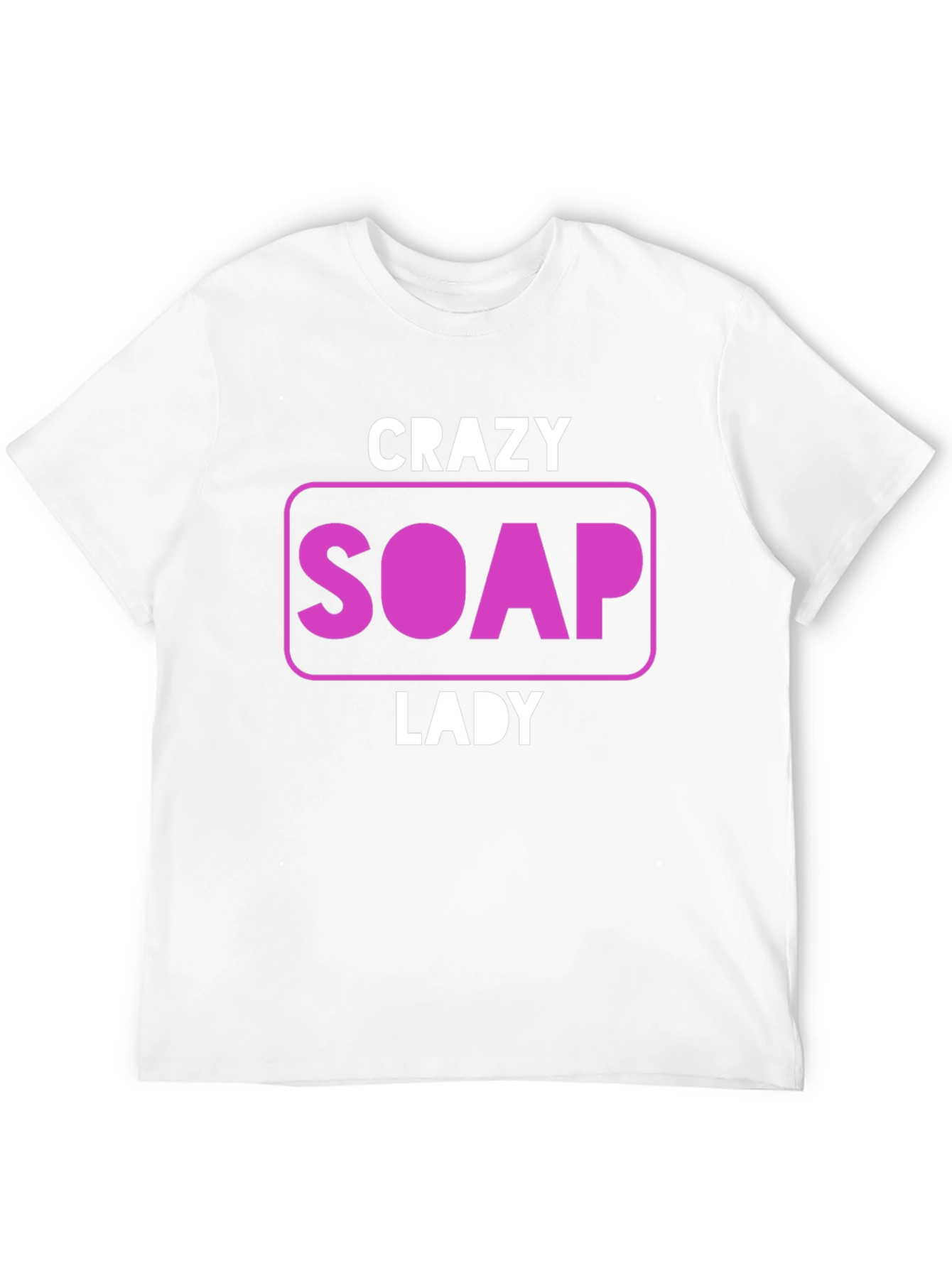 Camiseta Negra Divertida Crazy Soap Lady