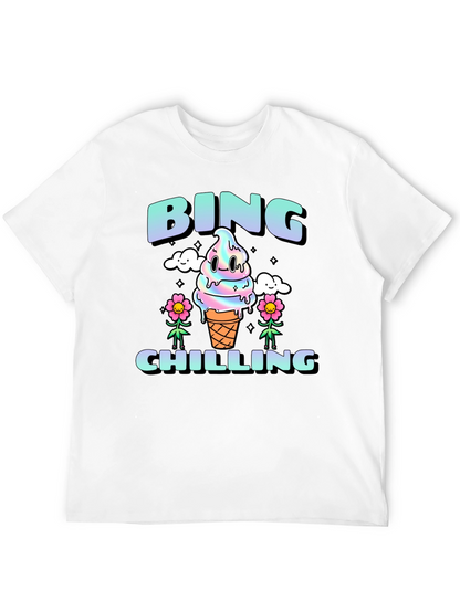 Camiseta Bing Chilling Unisex - Diseño Helado Kawaii