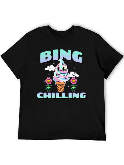 Camiseta Bing Chilling Unisex - Diseño Helado Kawaii