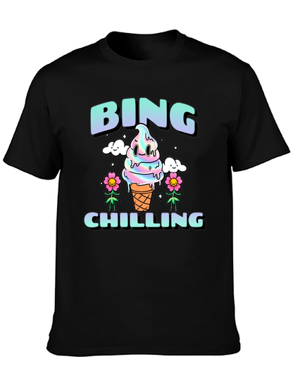 Camiseta Bing Chilling Unisex - Diseño Helado Kawaii