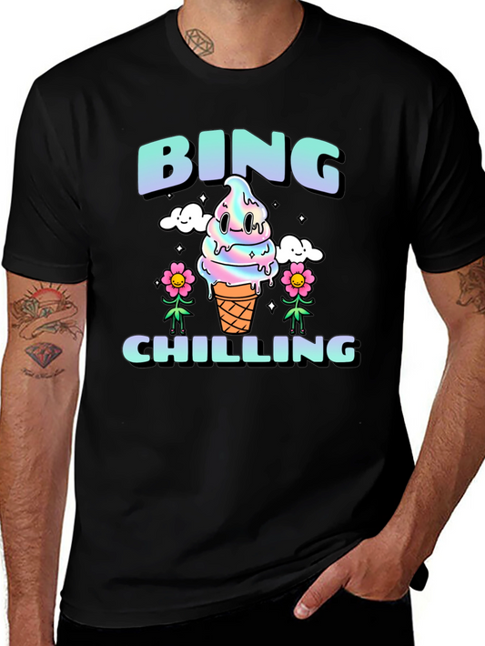 Camiseta Bing Chilling Unisex - Diseño Helado Kawaii