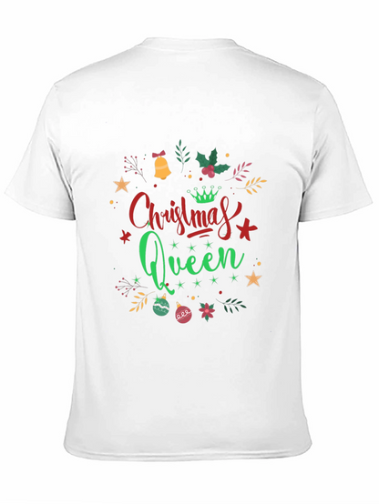 Camiseta Negra Navideña Christmas Queen
