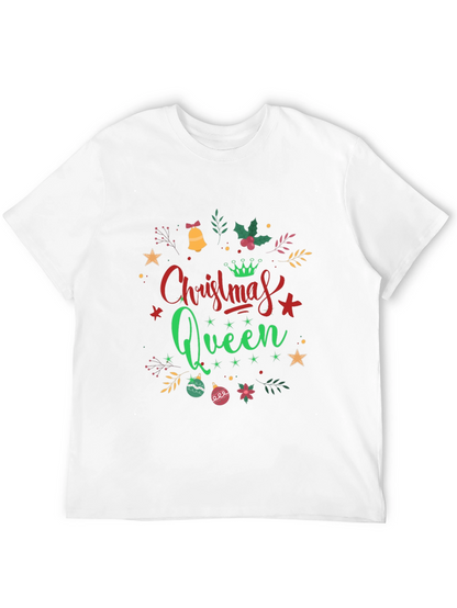 Camiseta Negra Navideña Christmas Queen