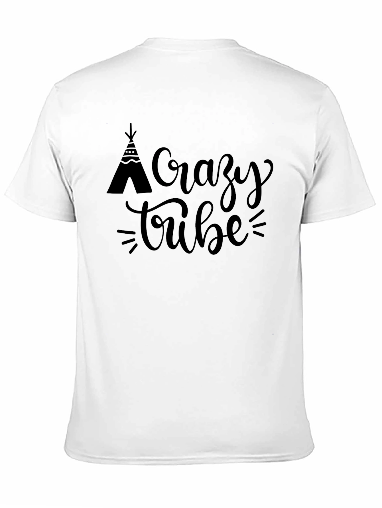 Camiseta Negra Crazy Tribe para Hombre