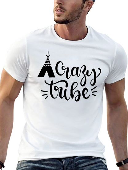 Camiseta Negra Crazy Tribe para Hombre
