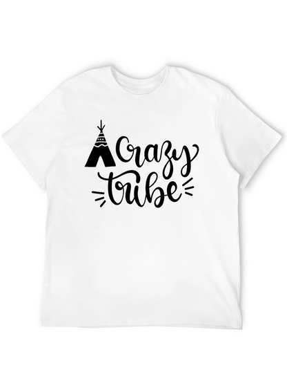Camiseta Negra Crazy Tribe para Hombre