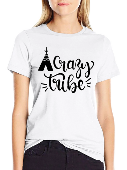 Camiseta Negra Crazy Tribe para Hombre