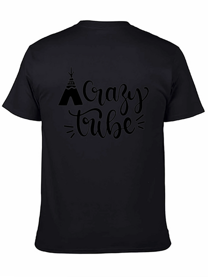 Camiseta Negra Crazy Tribe para Hombre