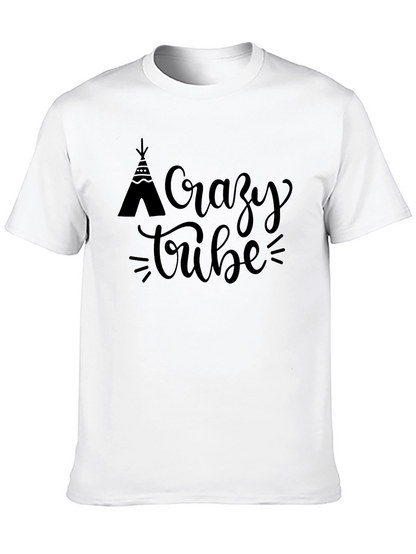 Camiseta Negra Crazy Tribe para Hombre