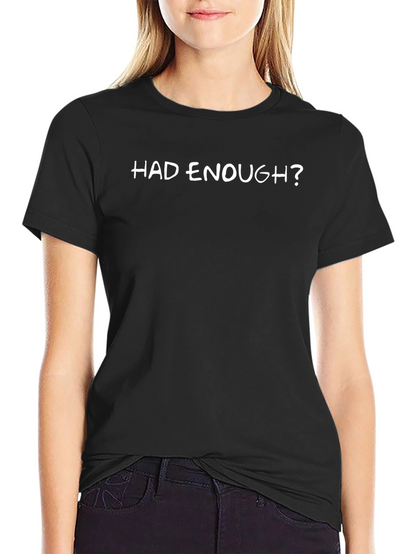 Camiseta Negra ¿Ya Basta? Casual