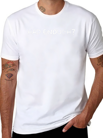 Camiseta Negra ¿Ya Basta? Casual