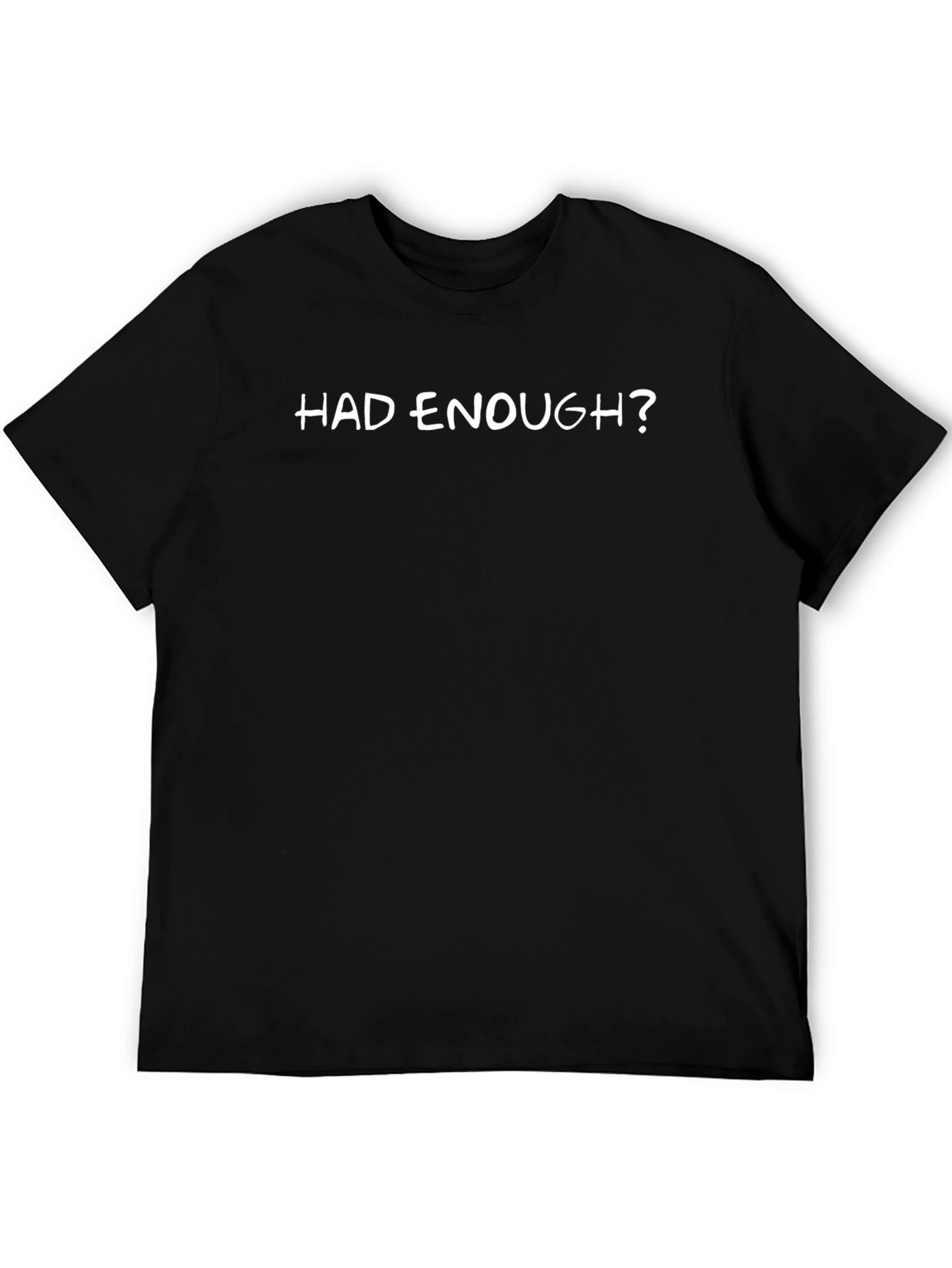 Camiseta Negra ¿Ya Basta? Casual