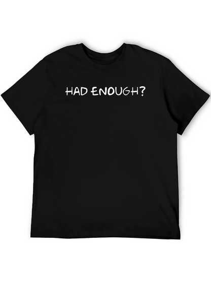 Camiseta Negra ¿Ya Basta? Casual
