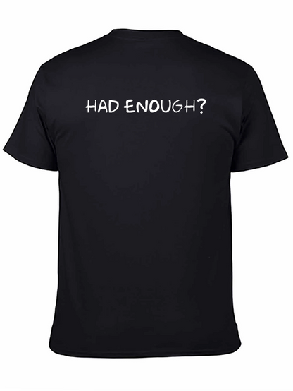 Camiseta Negra ¿Ya Basta? Casual