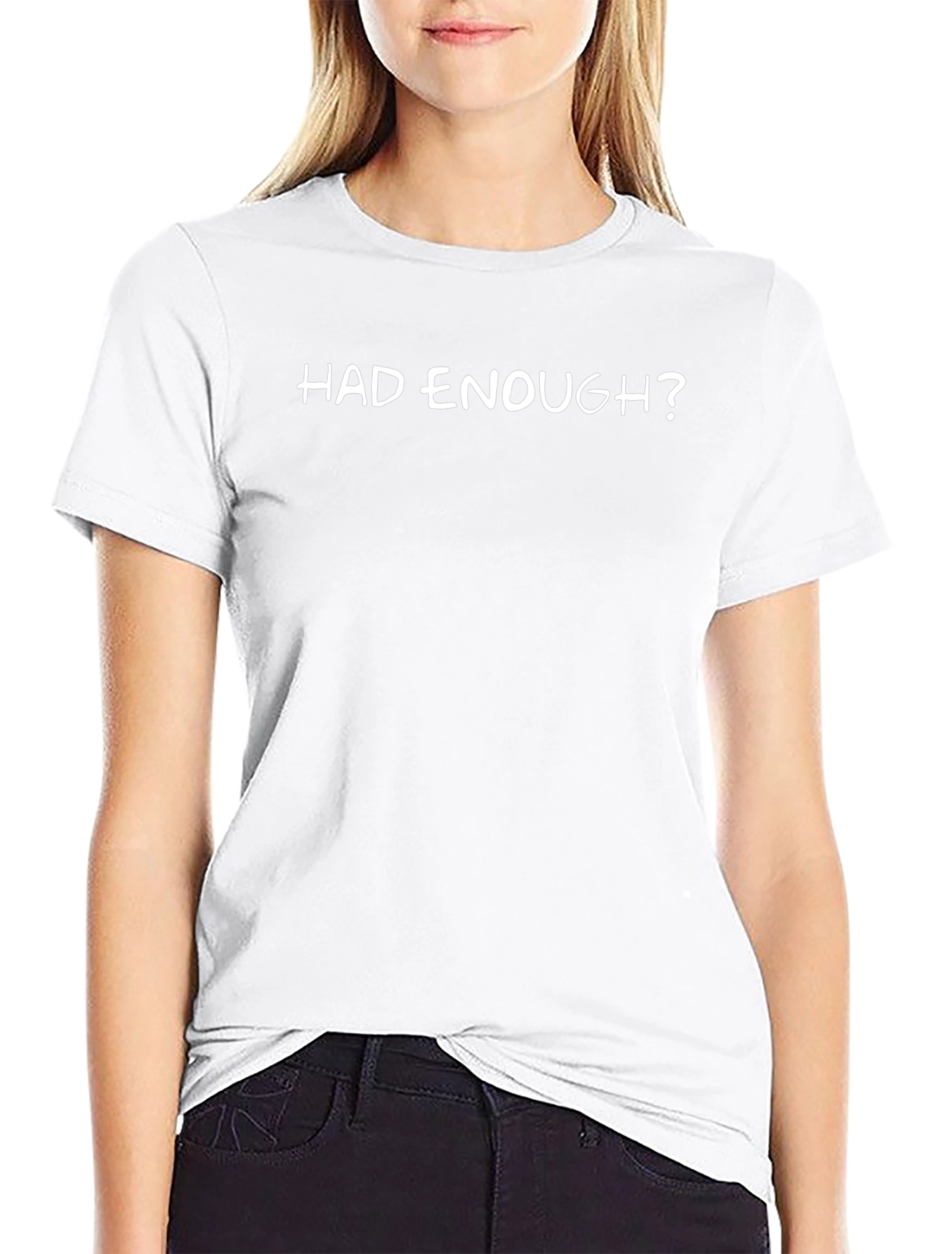 Camiseta Negra ¿Ya Basta? Casual