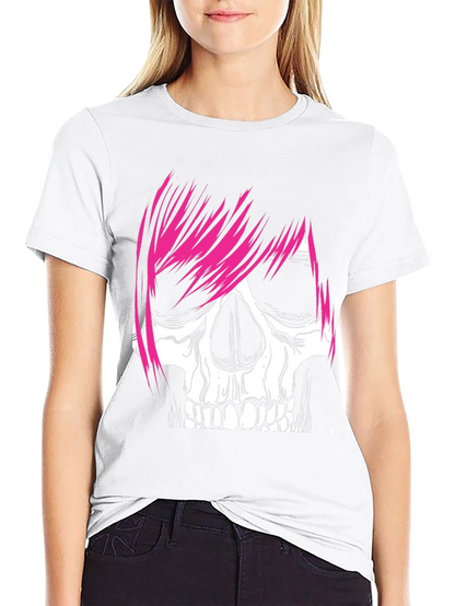 Camiseta Negra con Calavera Punk