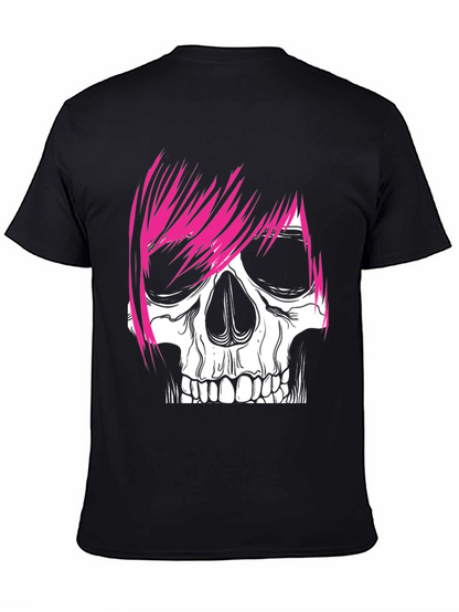 Camiseta Negra con Calavera Punk