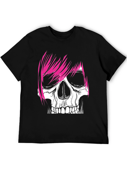 Camiseta Negra con Calavera Punk