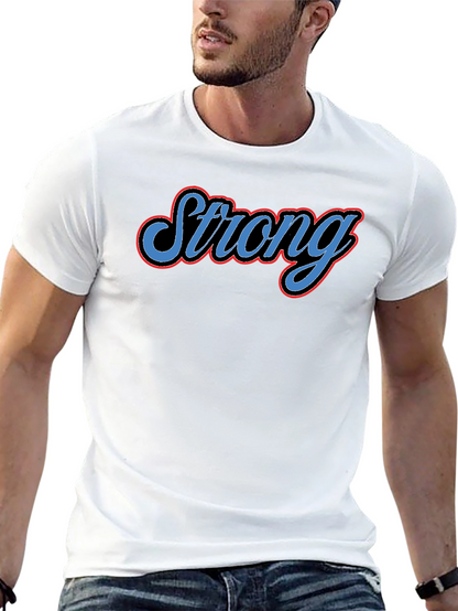 Camiseta Negra Strong para Hombre