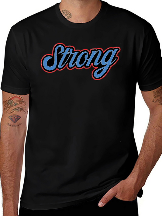 Camiseta Negra Strong para Hombre