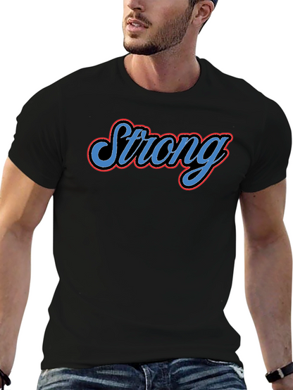Camiseta Negra Strong para Hombre