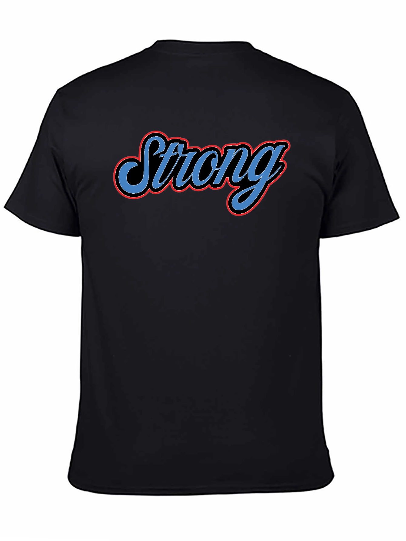 Camiseta Negra Strong para Hombre