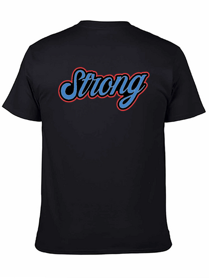 Camiseta Negra Strong para Hombre