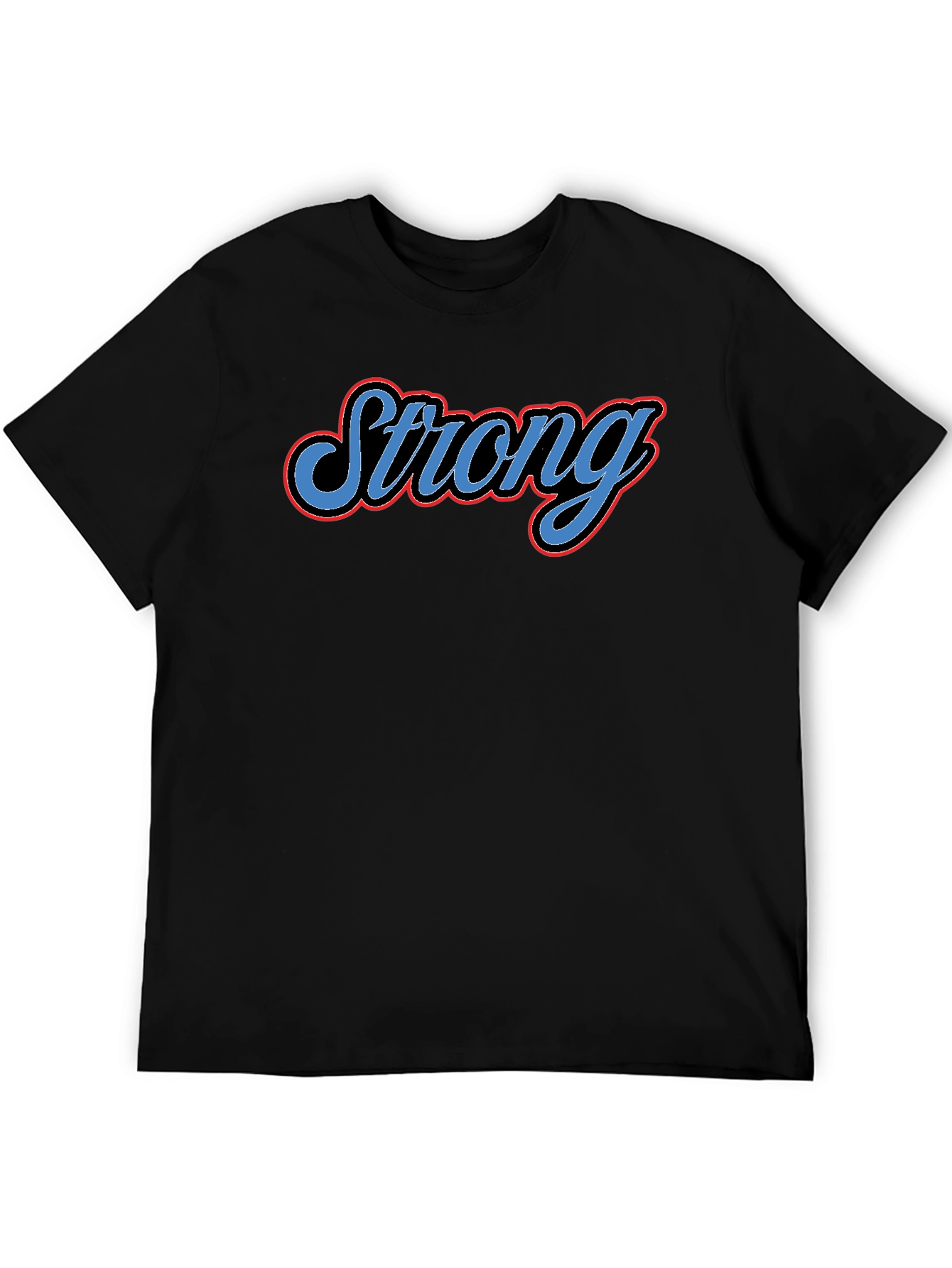 Camiseta Negra Strong para Hombre