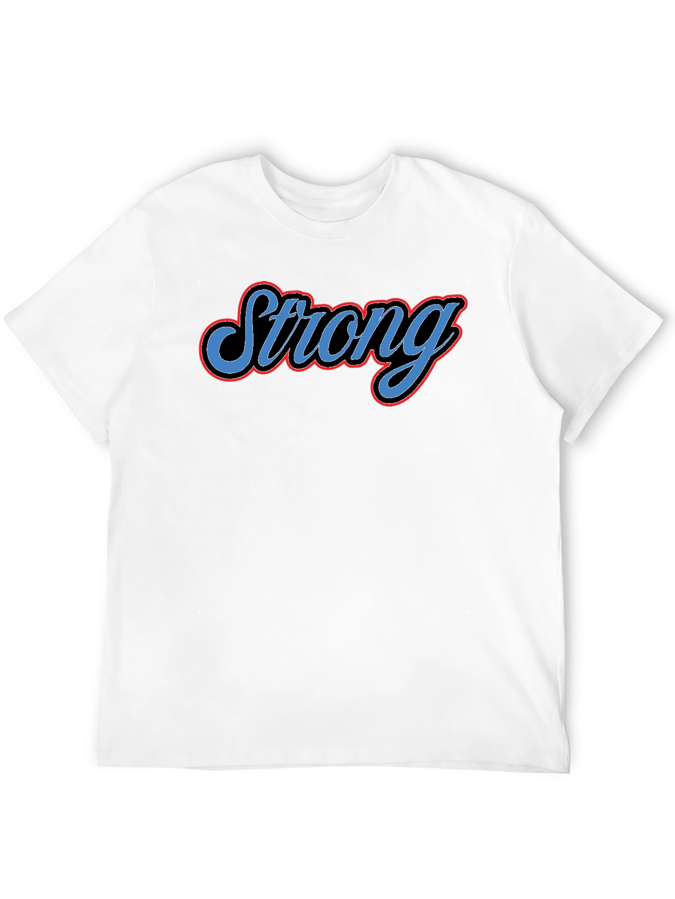 Camiseta Negra Strong para Hombre