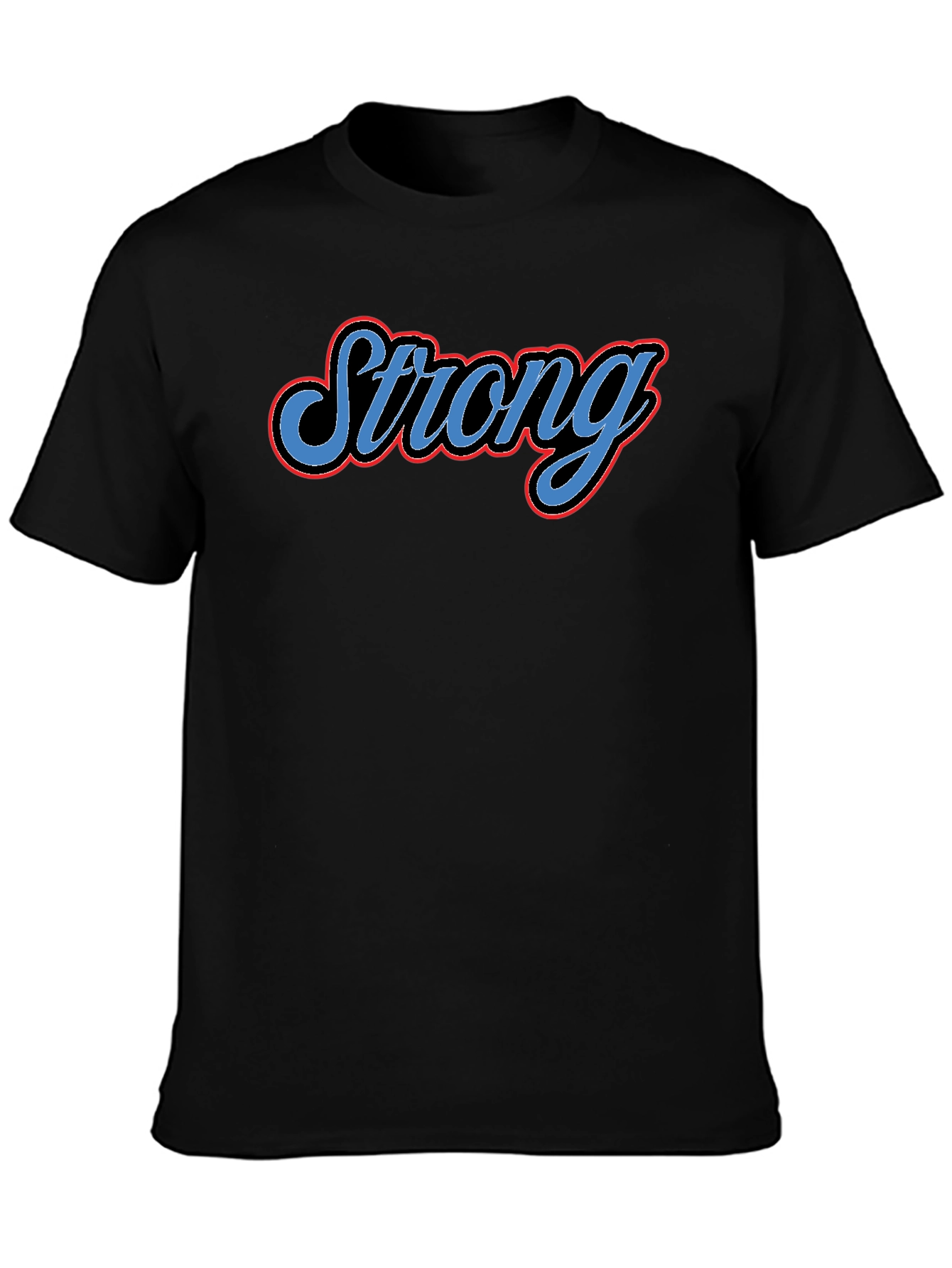 Camiseta Negra Strong para Hombre