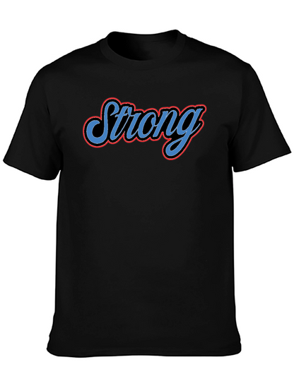 Camiseta Negra Strong para Hombre