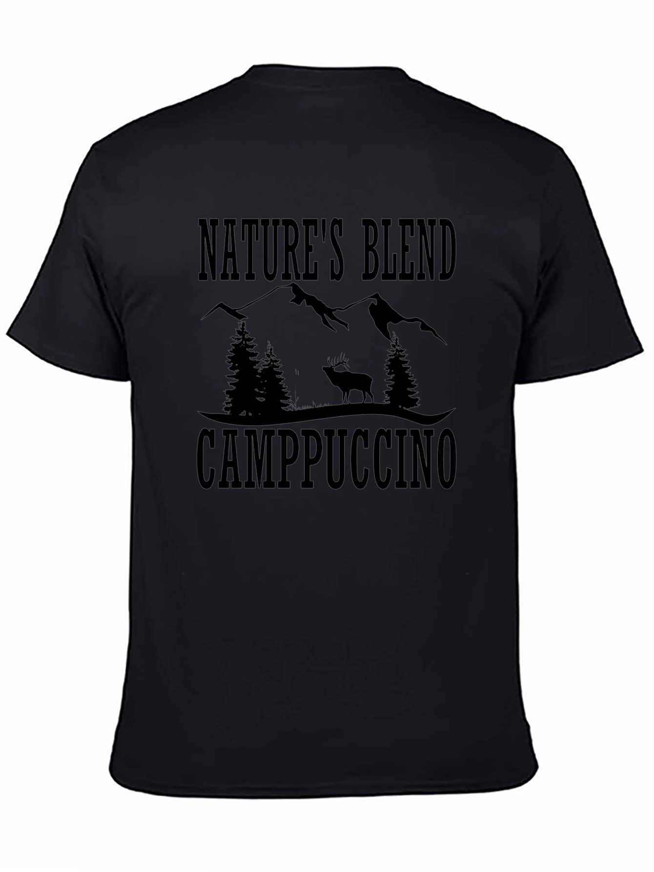 Camiseta Negra Natures Blend Camppuccino