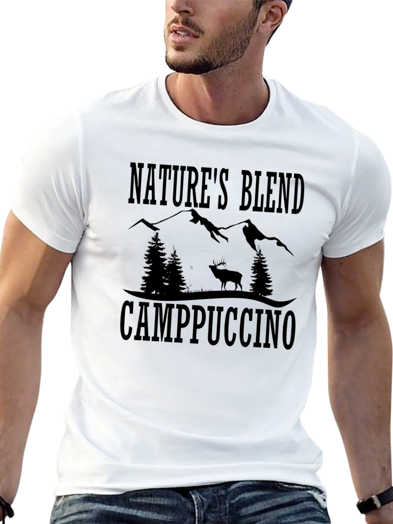 Camiseta Negra Natures Blend Camppuccino