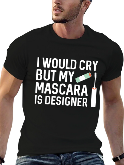 Camiseta Negra: My Mascara Is Designer Diseño Único