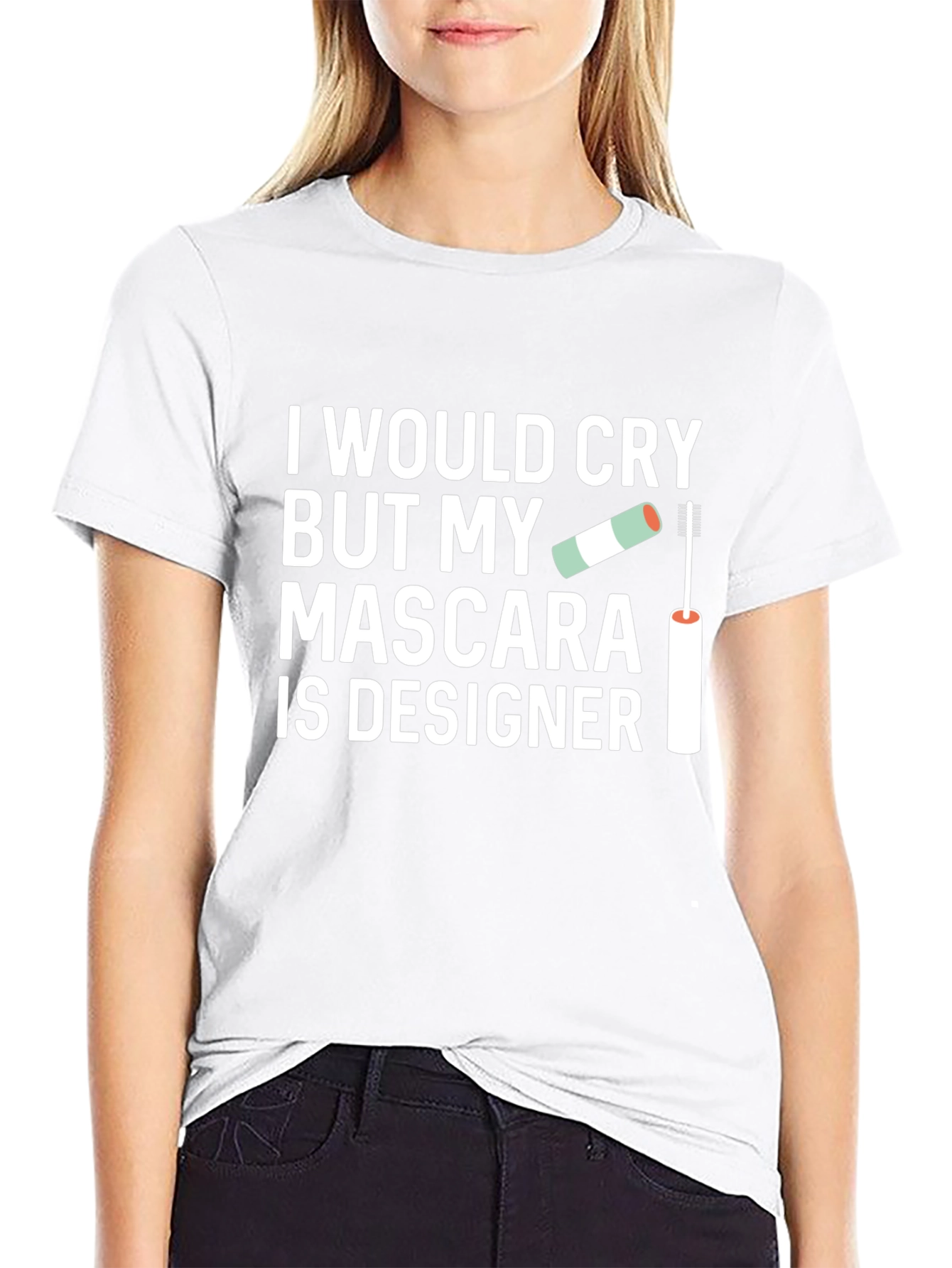 Camiseta Negra: My Mascara Is Designer Diseño Único
