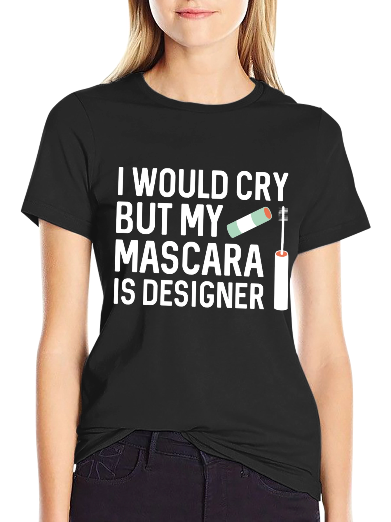 Camiseta Negra: My Mascara Is Designer Diseño Único