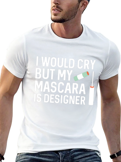 Camiseta Negra: My Mascara Is Designer Diseño Único