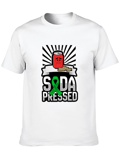 Camiseta Negra Soda Pressed con Diseño Único