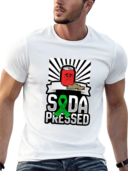 Camiseta Negra Soda Pressed con Diseño Único