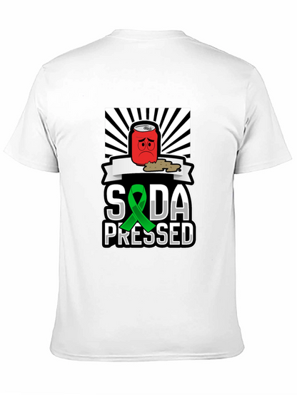 Camiseta Negra Soda Pressed con Diseño Único