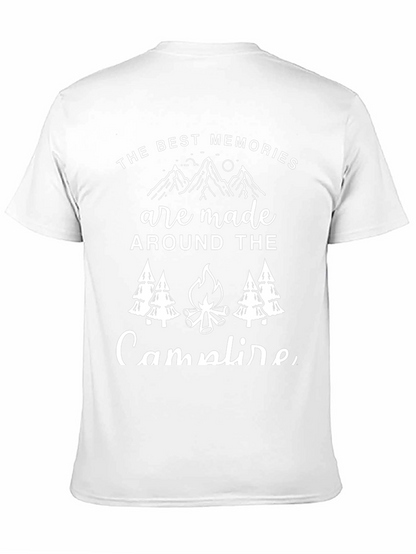 Camiseta Negra Los Mejores Recuerdos en la Fogata
