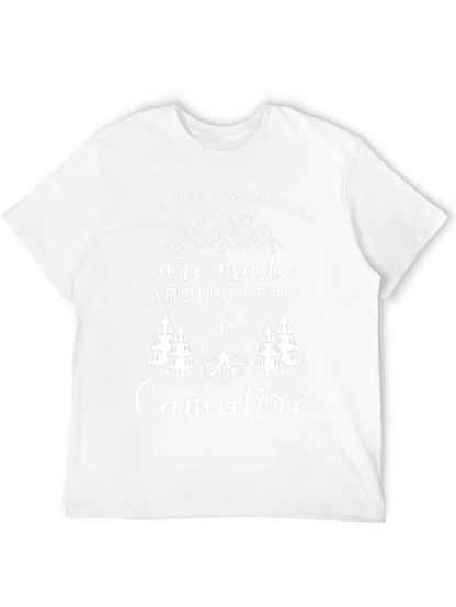 Camiseta Negra Los Mejores Recuerdos en la Fogata