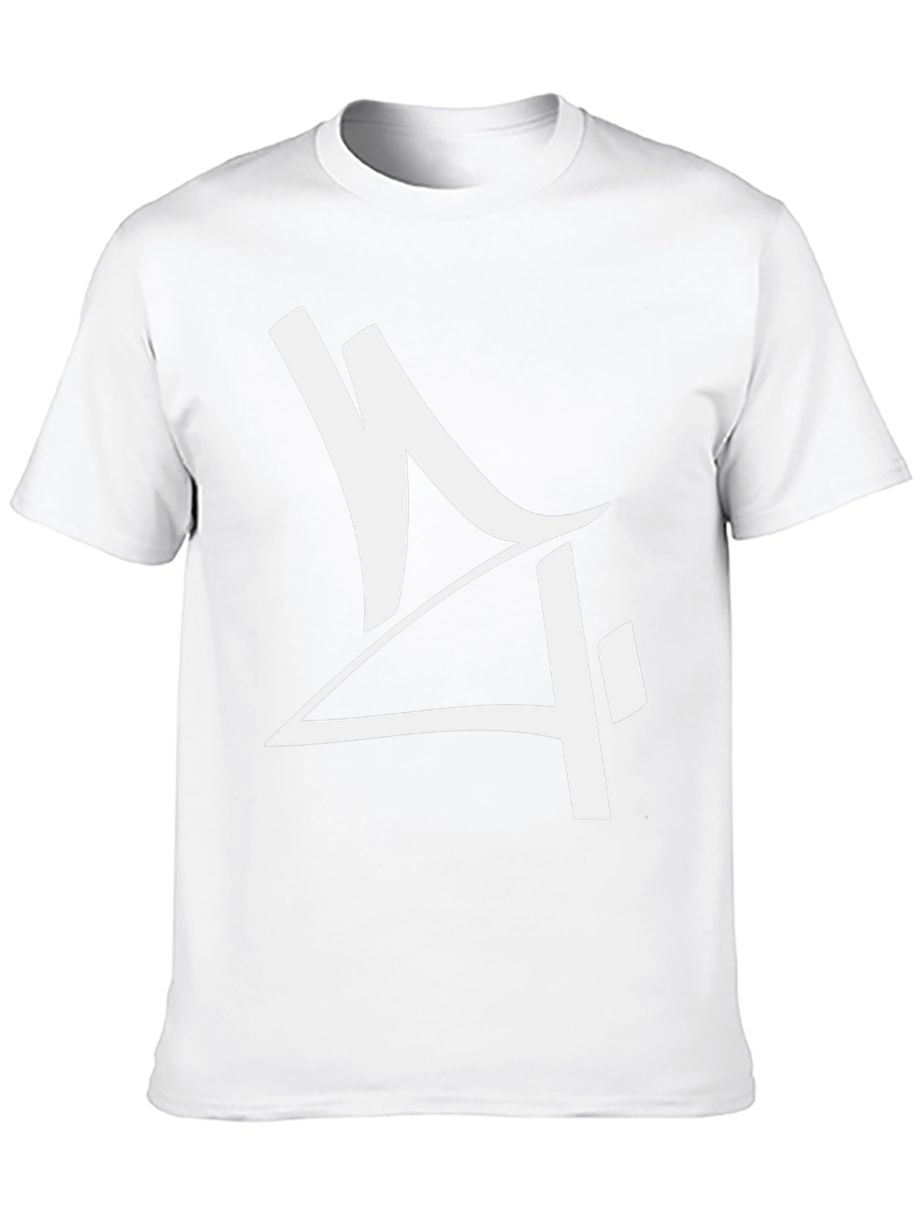 Camiseta Negra con Diseño Gráfico Moderno en Blanco