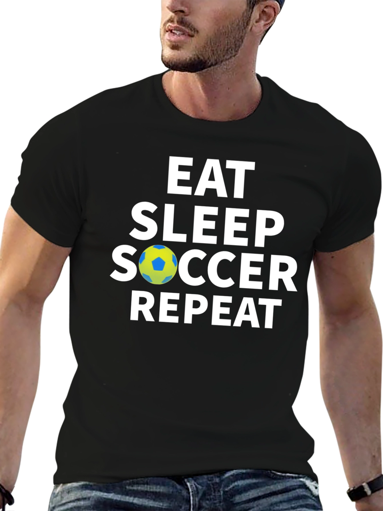Camiseta Hombre Fútbol: Come Duerme Juega